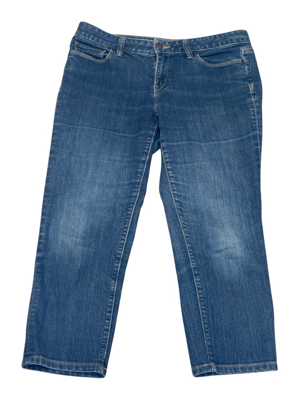 LOFT Original Crop. Medium Wash. Size 6. Good Condition!